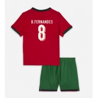 Portugal Bruno Fernandes #8 Hemmatröja Barn EM 2024 Kortärmad (+ Korta byxor)